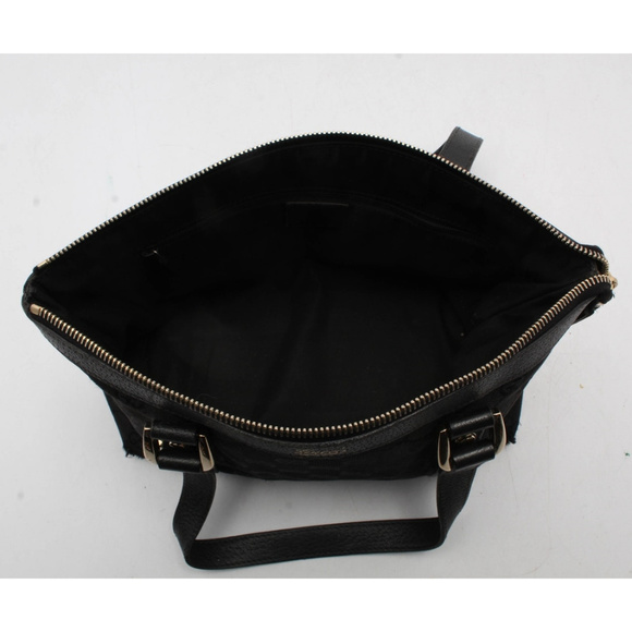 Gucci Monogram Canvas and Leather Handbag - Picture 2 of 7